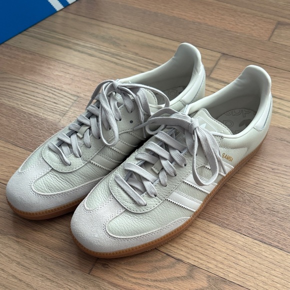 Adidas Samba OG Aluminum/Chalk White/Wonder Beige Sneakers - Picture 5 of 12